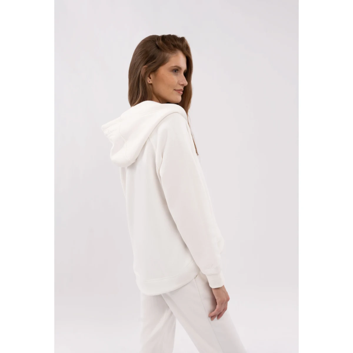 Dámska zateplená mikina so zipsom VOLCANO TIFFI-101-CREAM · záber 3