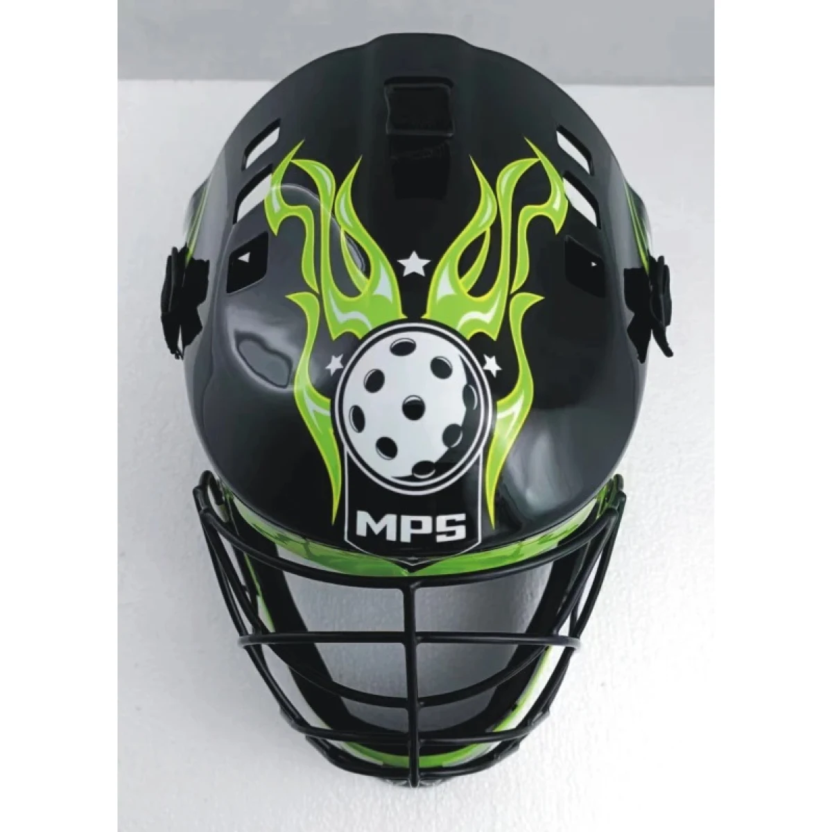 Florbalová maska MPS PRO FLAME - Black Green · záber 5