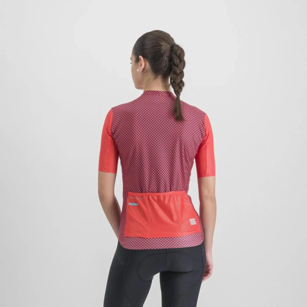 Dámsky cyklistický dres s krátkym rukávom SPORTFUL Checkmate w jersey, pompelmo mulled grape · záber 3