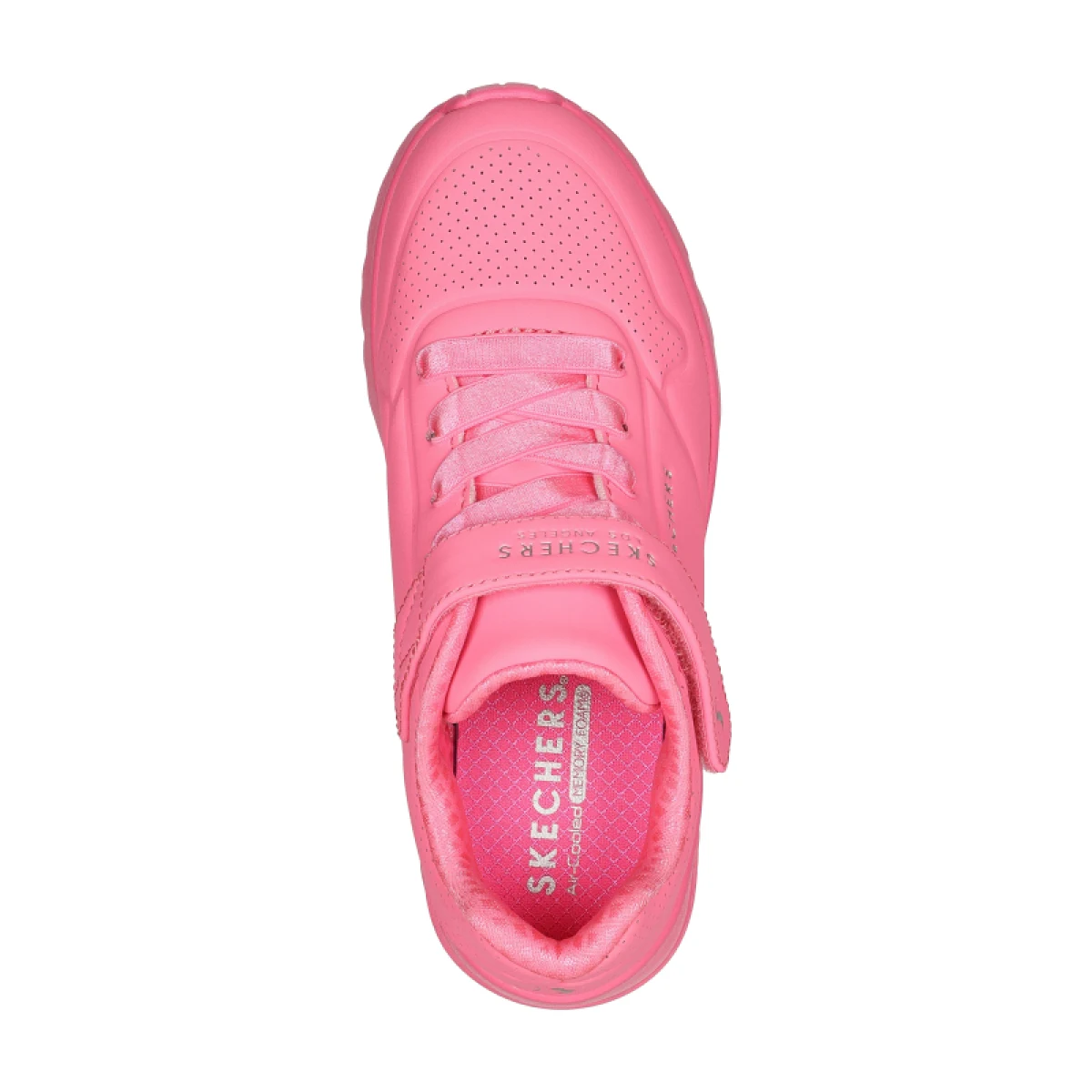 Dievčenská rekreačná obuv SKECHERS Uno Lite K neon pink · záber 4