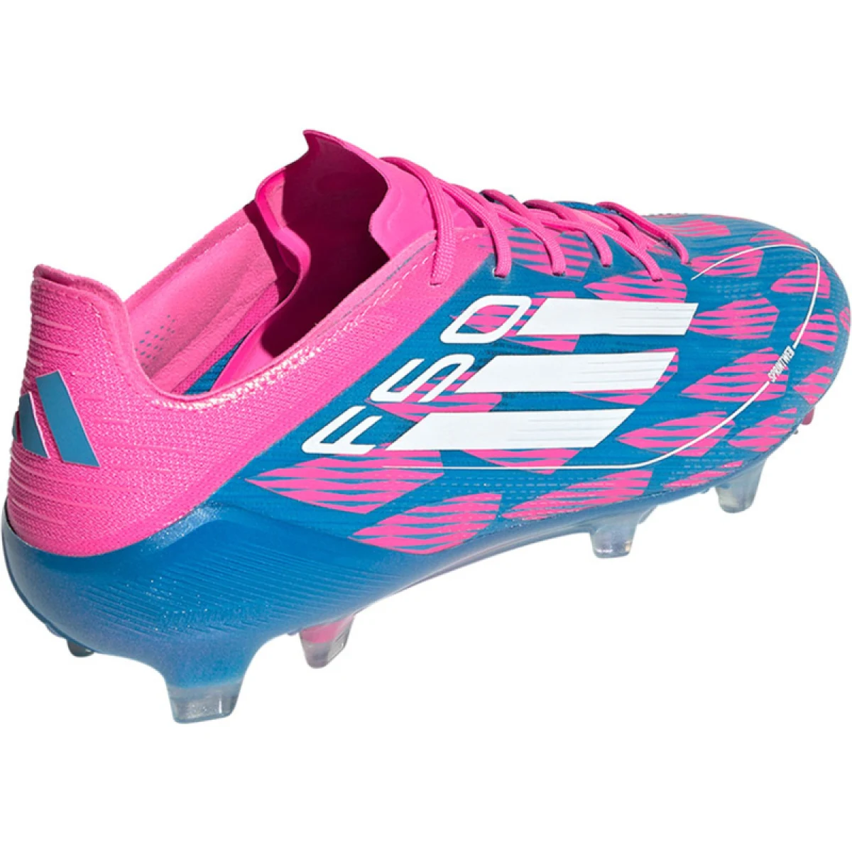 Pánske futbalové kopačky outdoorové ADIDAS F50 Elite M FG solar blue cloud white solar pink · záber 5