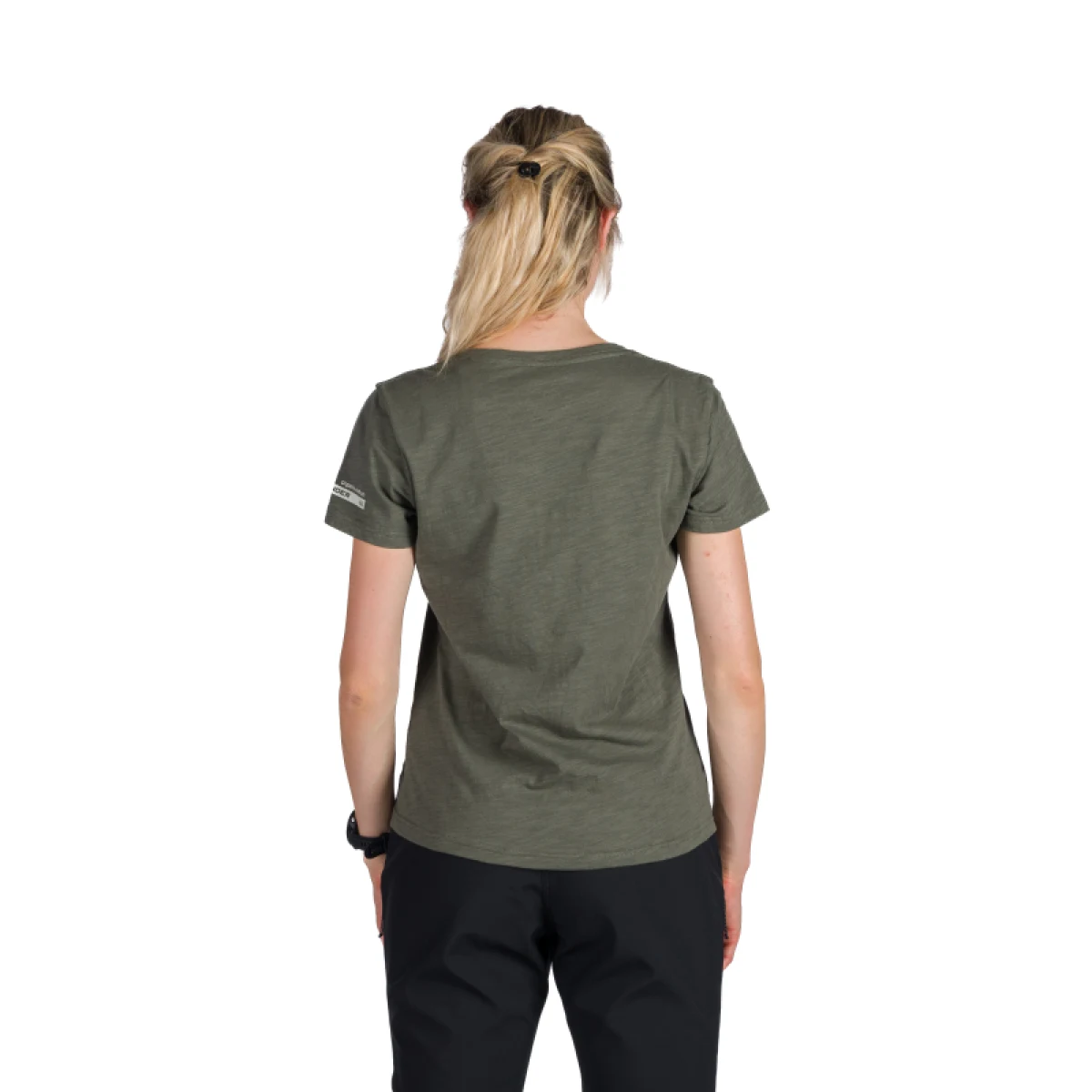 Dámske turistické tričko s krátkym rukávom NORTHFINDER AMIE-300darkgreen · záber 3