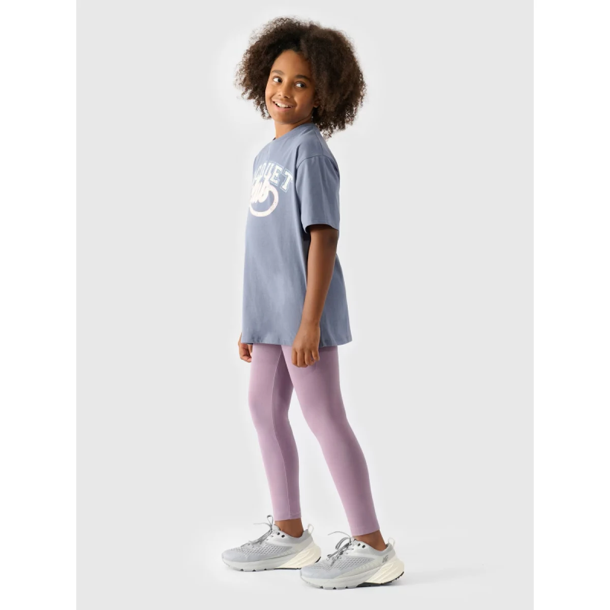 Dievčenské legíny 4F JUNIOR TIGHTS-JWMM00TTIGF178-51S-VIOLET · záber 3