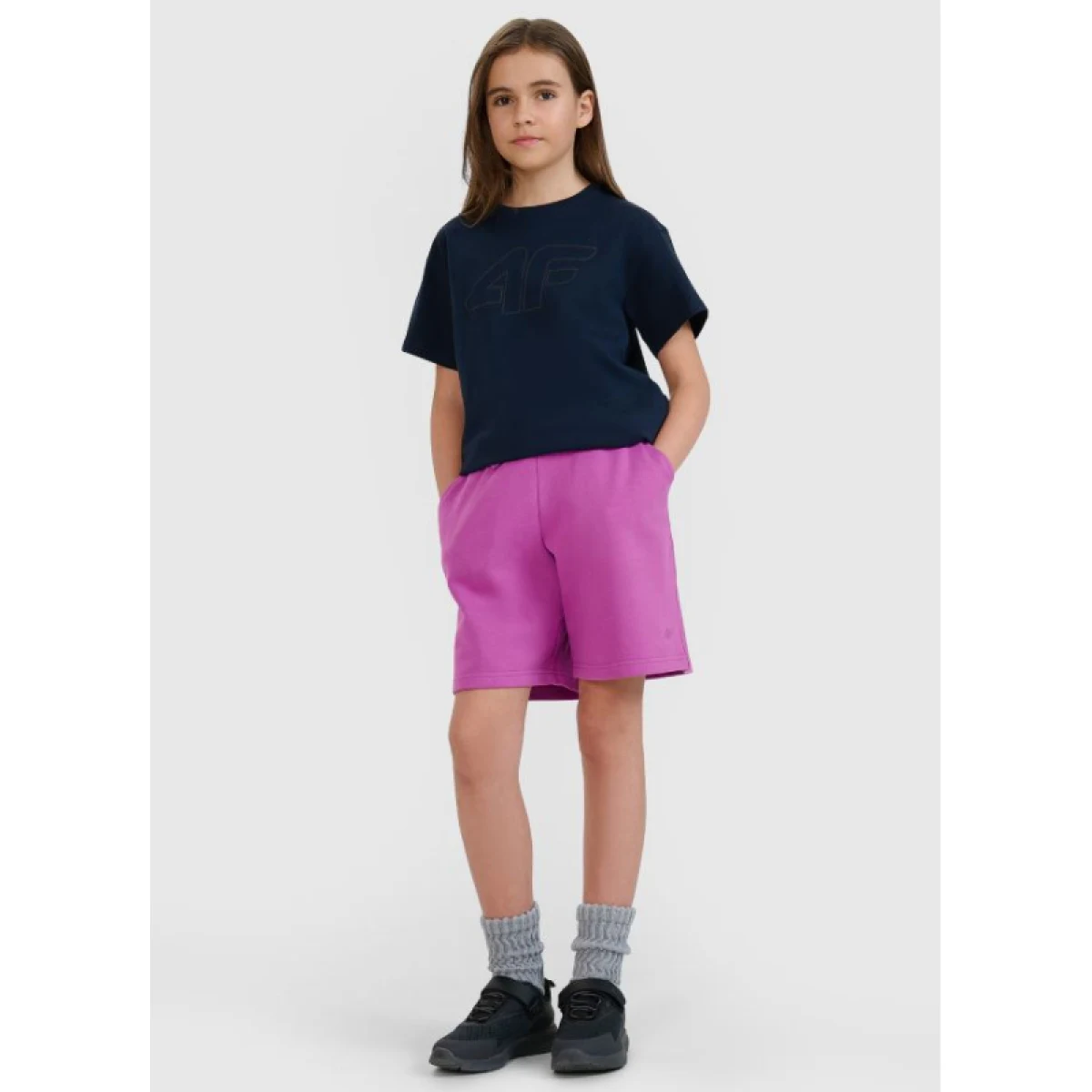 Dievčenské tričko s krátkym rukávom 4F JUNIOR TSHIRT F2333-31S-NAVY · záber 4