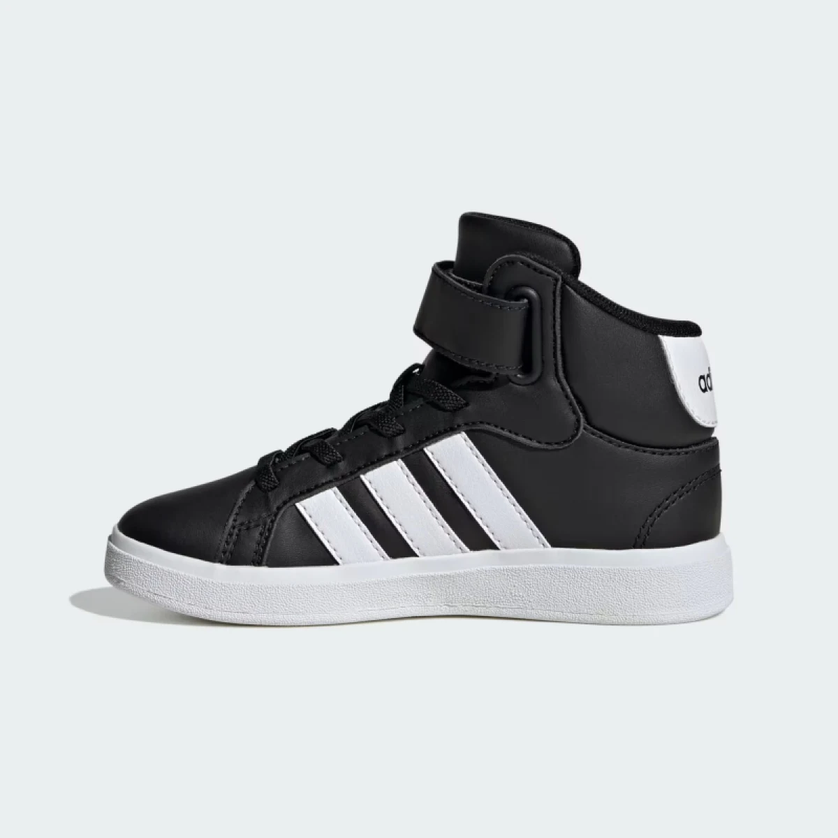 Juniorská rekreačná obuv ADIDAS Grand Court Mid Jr core black cloud white core black · záber 3