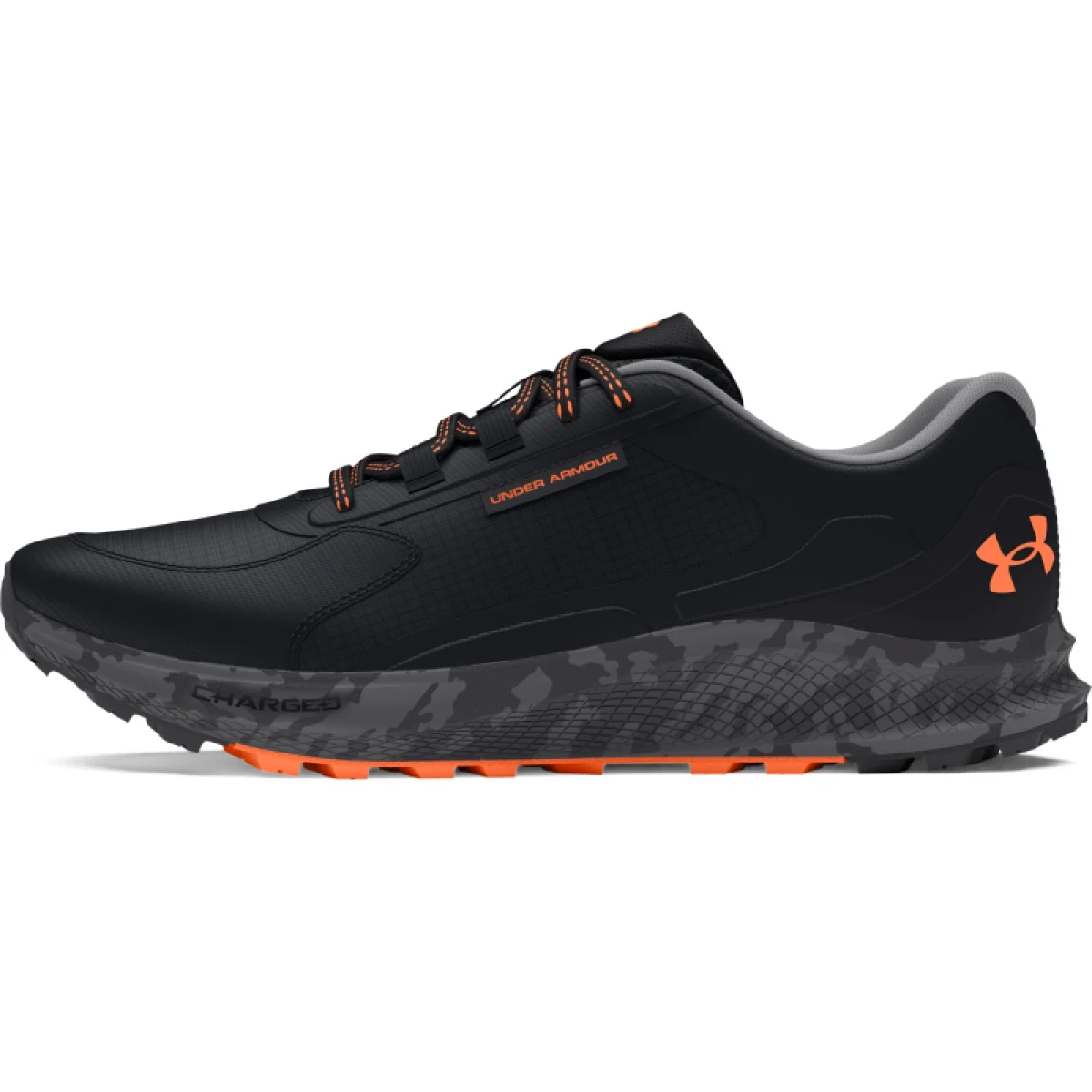 Pánska bežecká trailová obuv UNDER ARMOUR UA Bandit TR 3 black black orange blast · záber 2