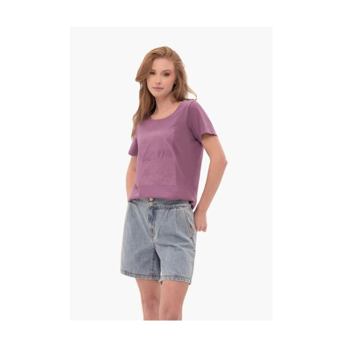 Dámske tričko s krátkym rukávom VOLCANO PEPI-402-VIOLET · záber 3