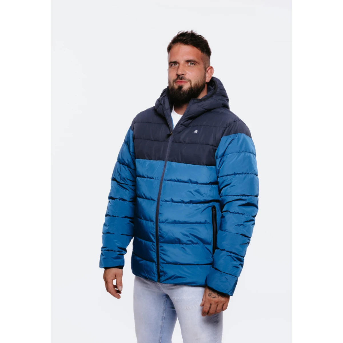 Pánska bunda AUTHORITY CJ-METRO blue melange · záber 2