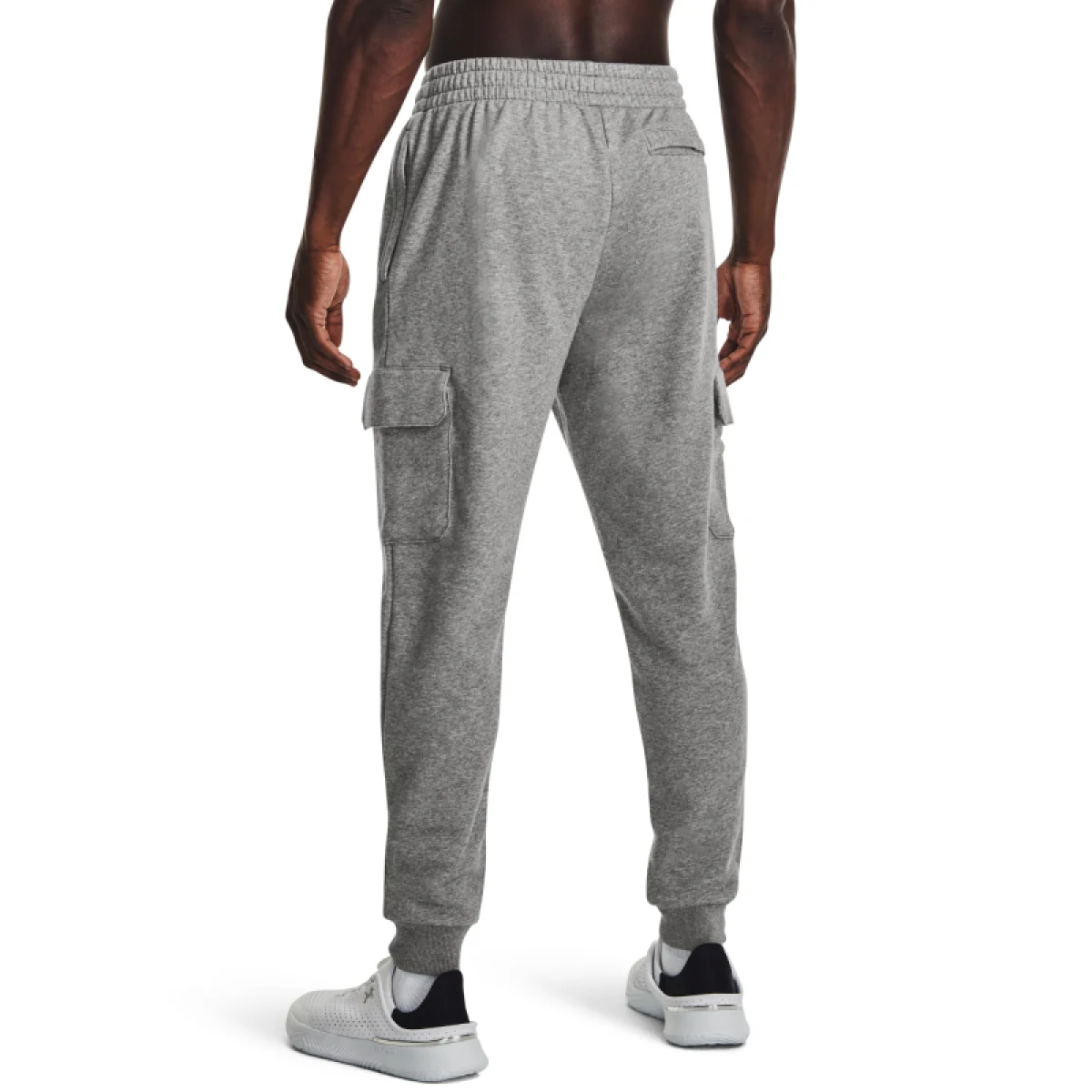 Pánske zateplené tepláky UNDER ARMOUR UA Rival Fleece Cargo Jogger-GRY · záber 2