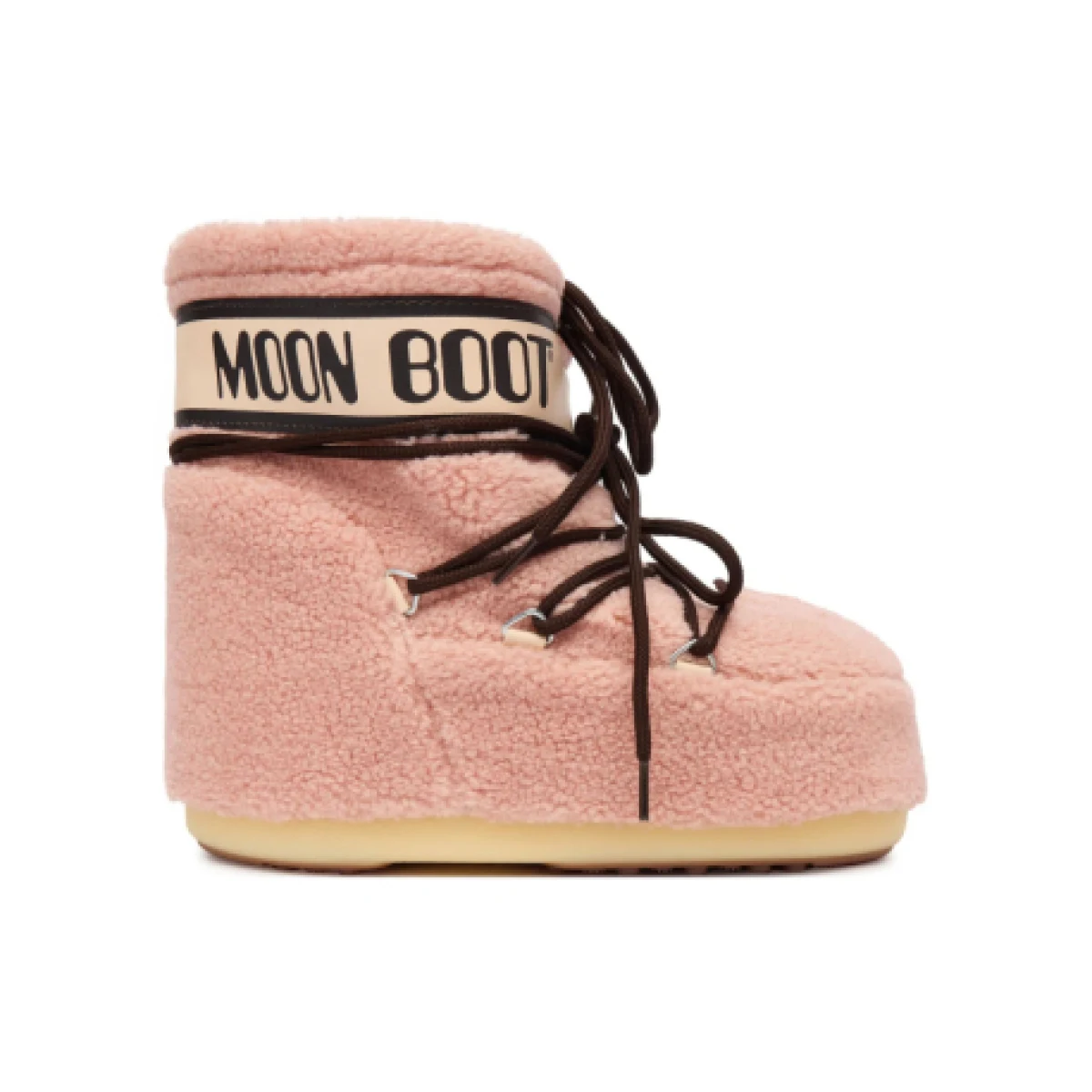 Členkové zimné topánky MOON BOOT MB ICON LOW FLEECE, J001 PINK · záber 1