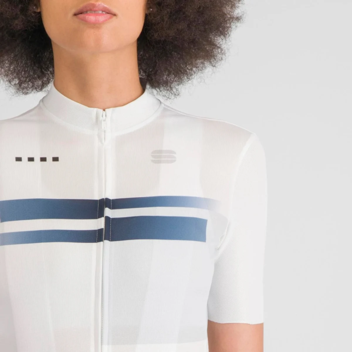 Dámsky cyklistický dres s krátkym rukávom SPORTFUL Gruppetto w jersey, white plein air · záber 4