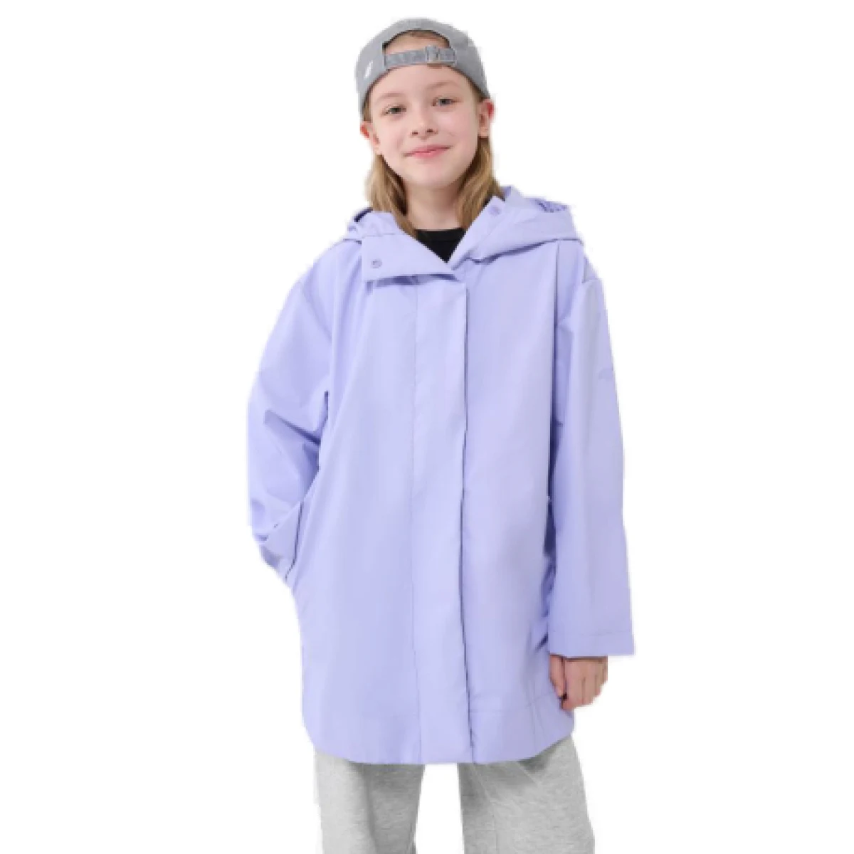 Dievčenský pršiplášť 4F JUNIOR JACKET U213-52S-LIGHT VIOLET · záber 1