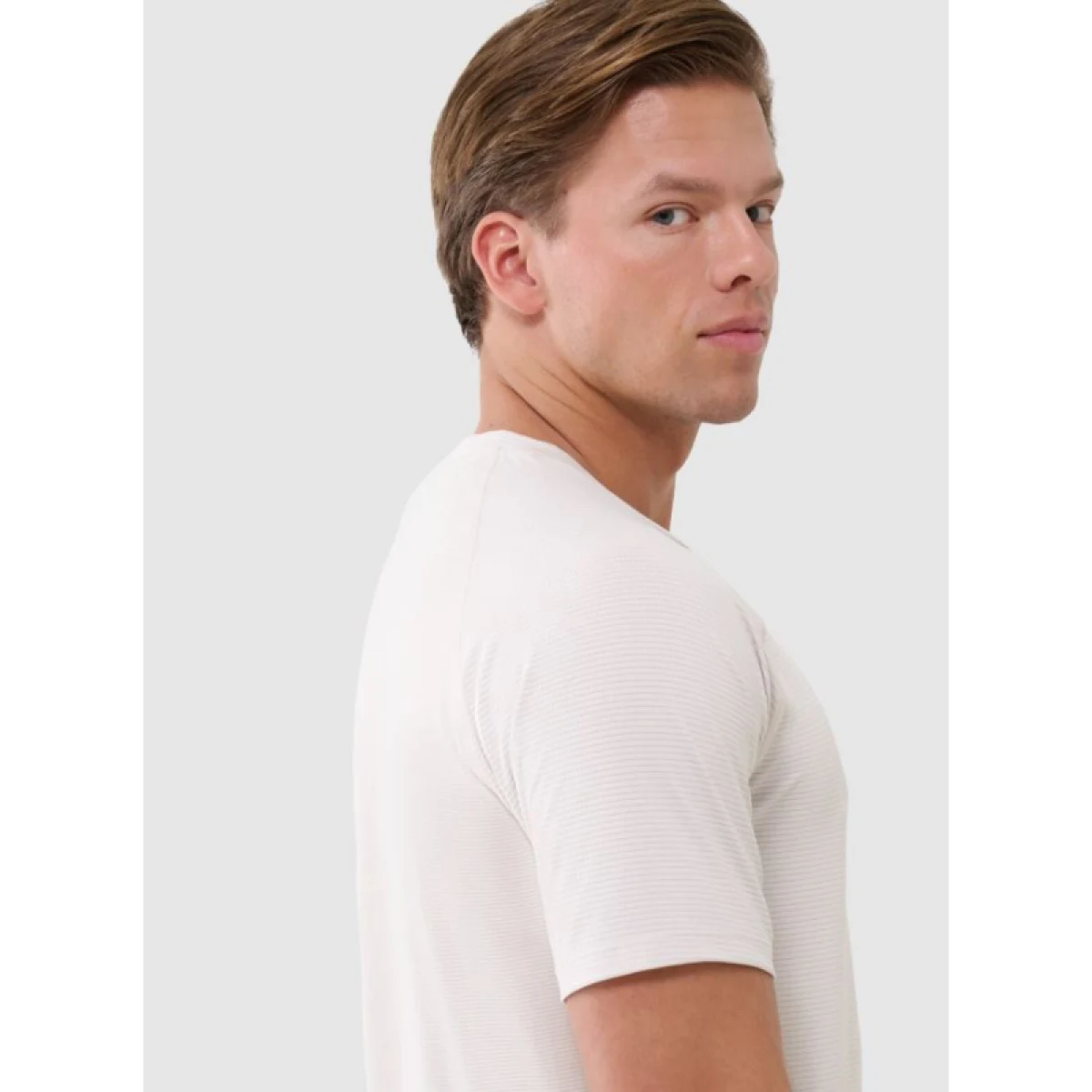 Pánske tréningové tričko s krátkym rukávom 4F TSHIRT FNK-WSS25TFTSM1217-12S-CREME · záber 3