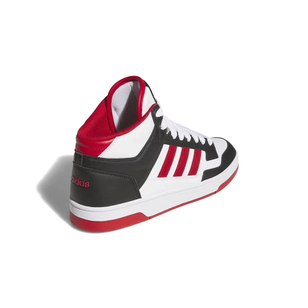 Pánska rekreačná obuv ADIDAS Rapid Court Mid core black toper red cloud white · záber 5