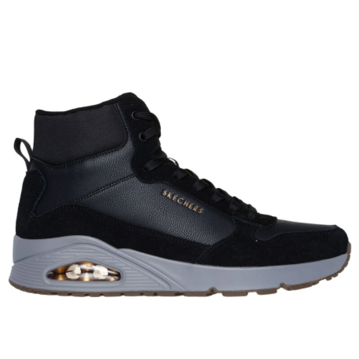 Pánske členkové zimné topánky SKECHERS Uno Mid Sneaker black · záber 1
