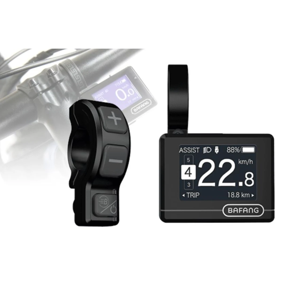Horský elektrobicykel AMULET 29 eRival 5.0 SH, black matt silver · záber 3