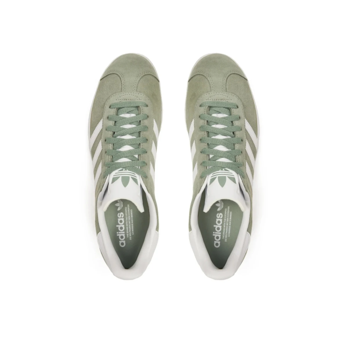 Pánska vychádzková obuv ADIDAS ORIGINALS Gazelle silver green cloud white gold metallic · záber 3