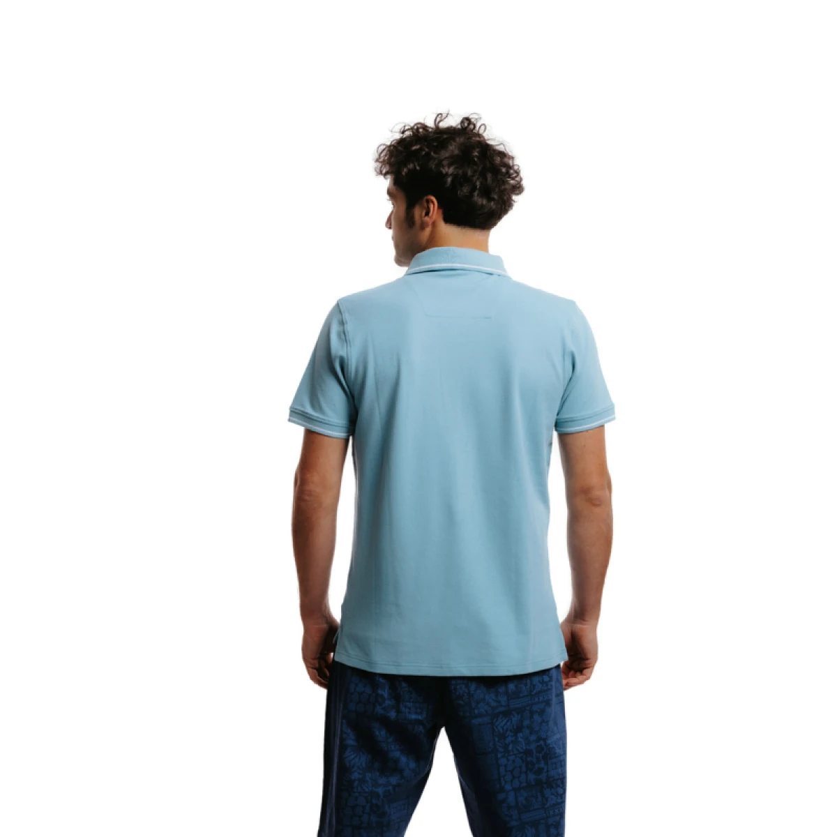 Pánske polo tričko s krátkym rukávom AUTHORITY PS- RICE PLAIN M aqua blue · záber 4