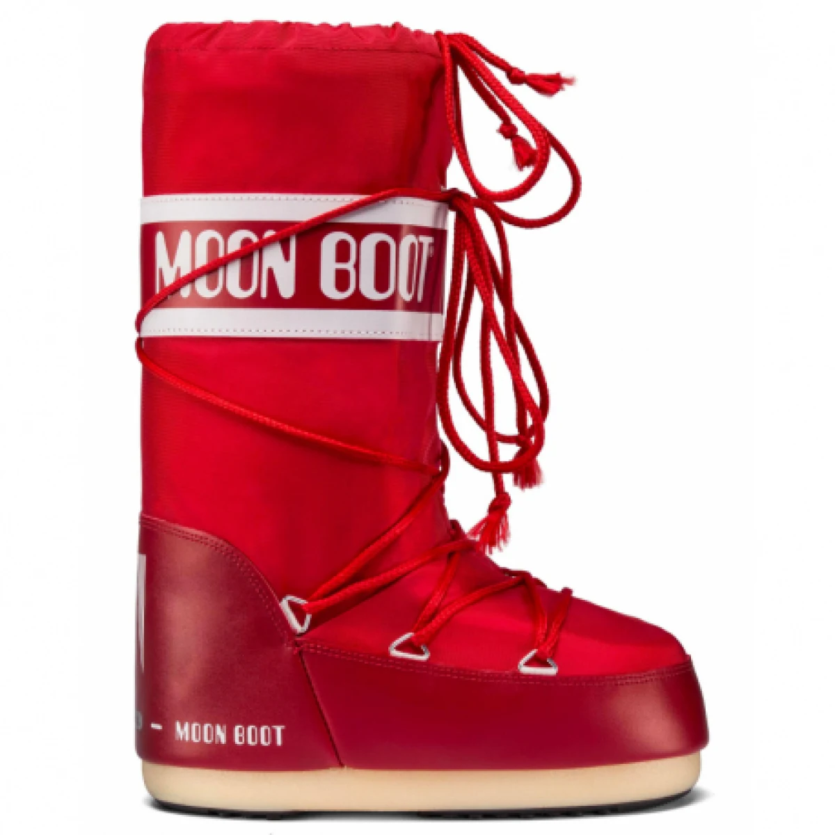 Dámske vysoké zimné topánky MOON BOOT ICON NYLON, 003 red · záber 1