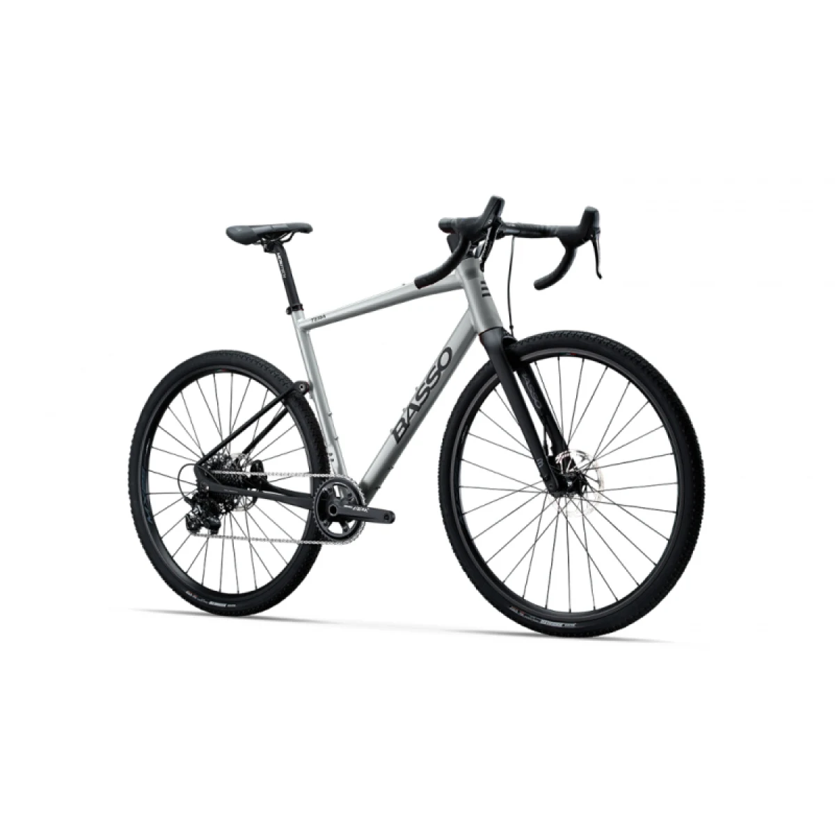 Gravel bicykel BASSO Tera, silver, Sram Apex, Microtech MX25 · záber 2