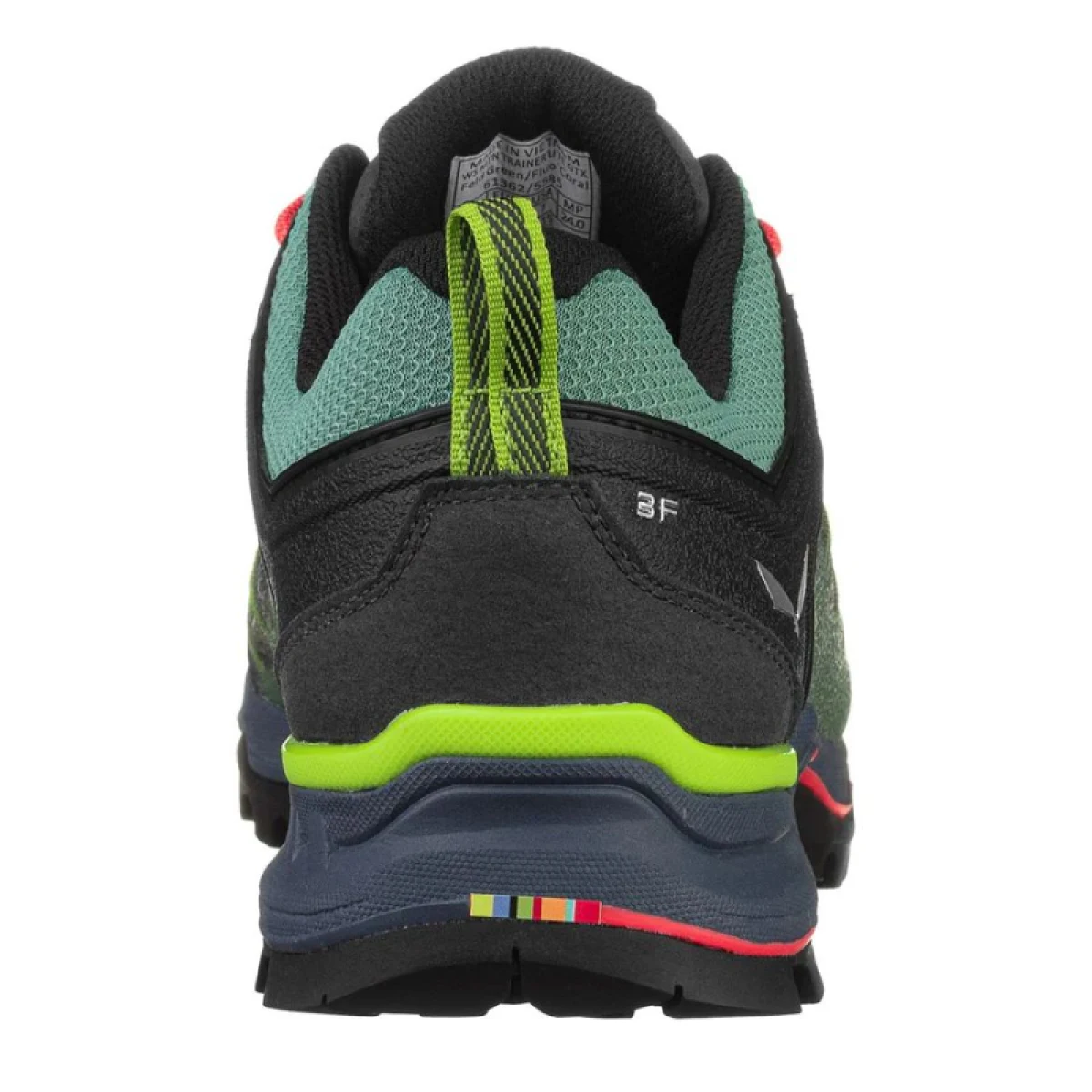 Dámska nízka turistická obuv SALEWA Mountain Trainer Lite GTX W feld green flue coral · záber 5