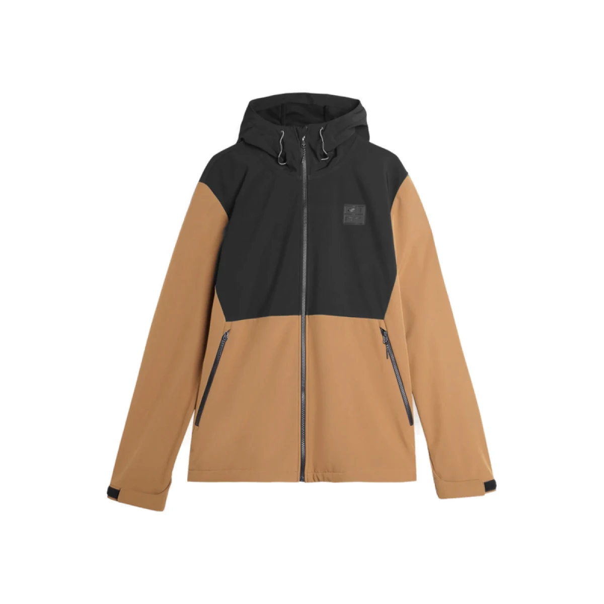 Pánska turistická softshellová bunda 4F SOFTSHELL JACKET-AW23TSOFM155-82S-LIGHT BROWN · záber 5