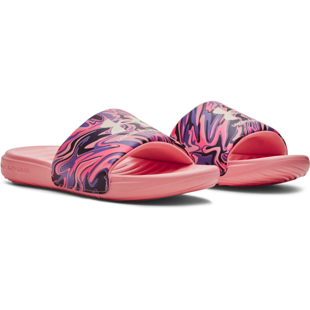 Dámske šlapky (plážová obuv) UNDER ARMOUR UA W Ansa Graphic posh pink posh pink ivory · záber 4