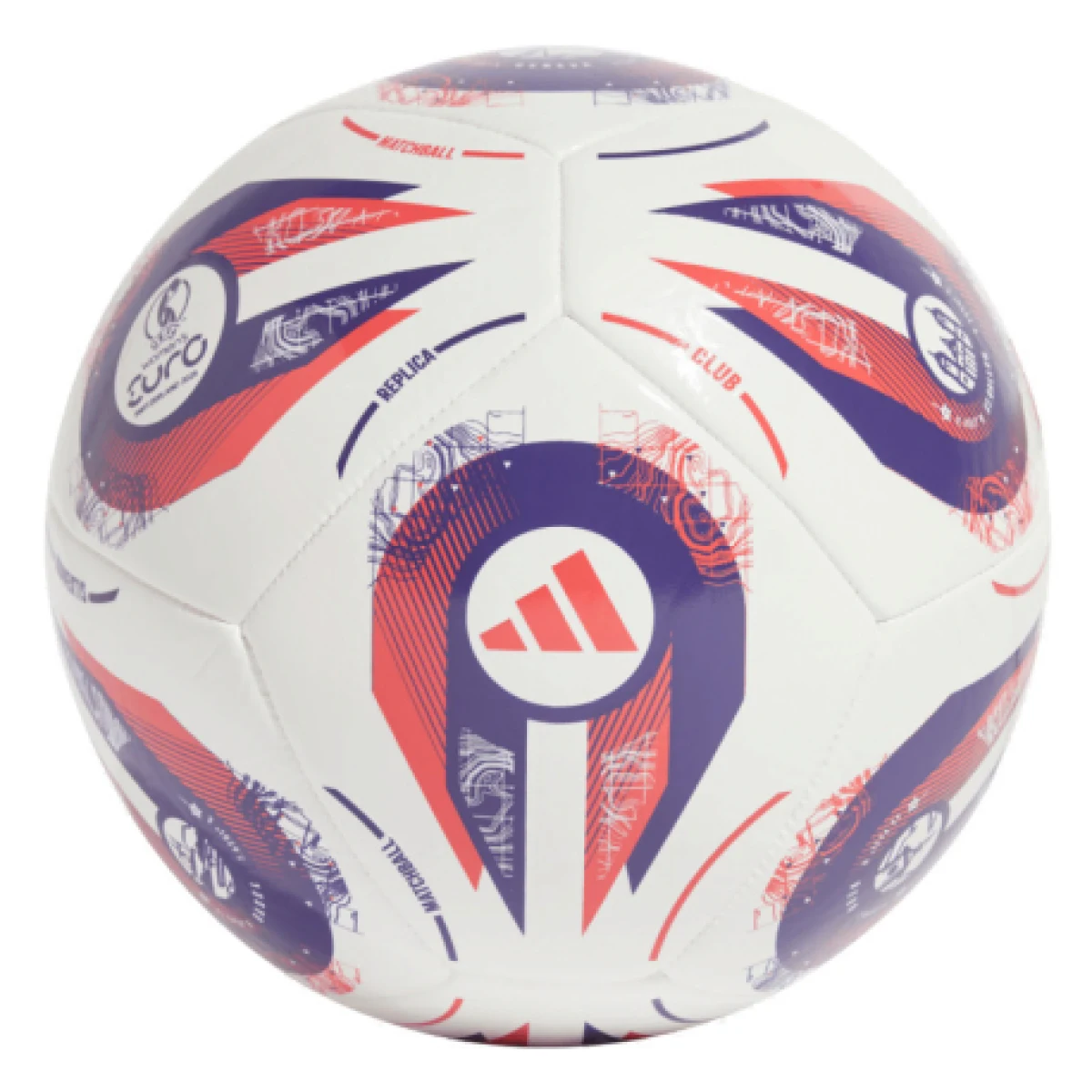 Futbalová lopta ADIDAS W EURO25 CLB WHITE PANTON PANTON · záber 1