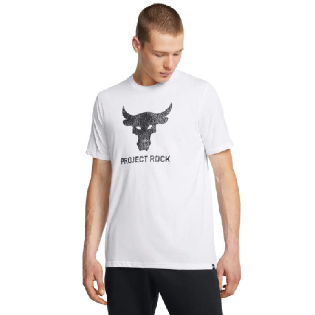 Pánske tričko s krátkym rukávom UNDER ARMOUR PROJECT ROCK UA Brahma Bull SS-WHT · záber 1