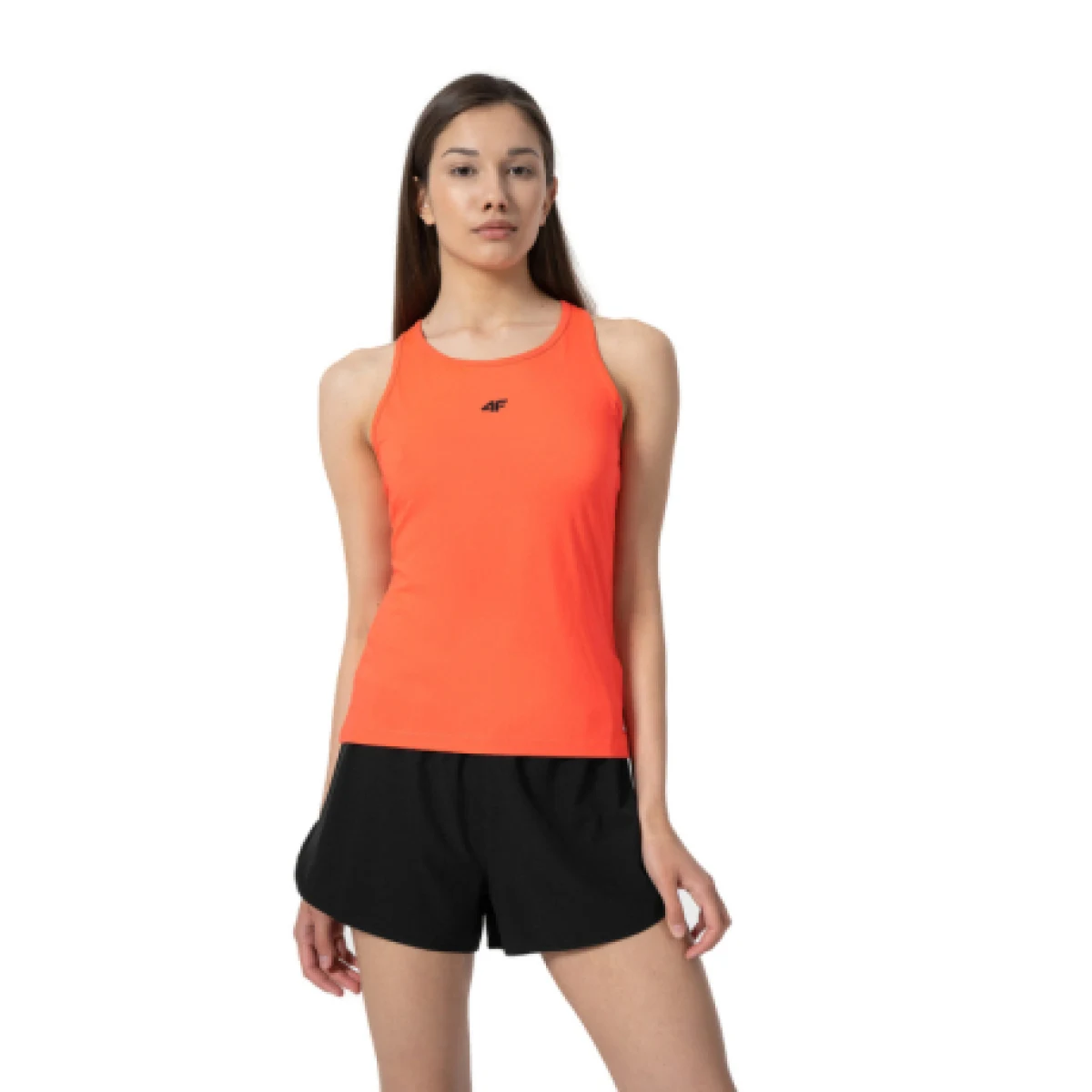 Dámske tréningové tielko 4F TSHIRT FNK F153-62N-RED NEON · záber 1