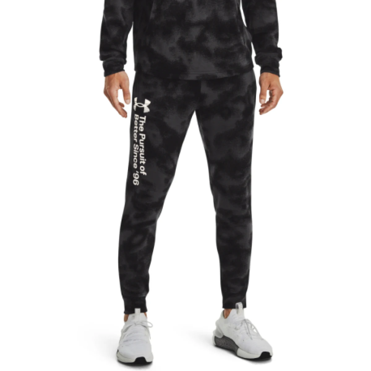 Pánske tepláky UNDER ARMOUR UA Rival Terry Novelty Jgr-BLK · záber 1