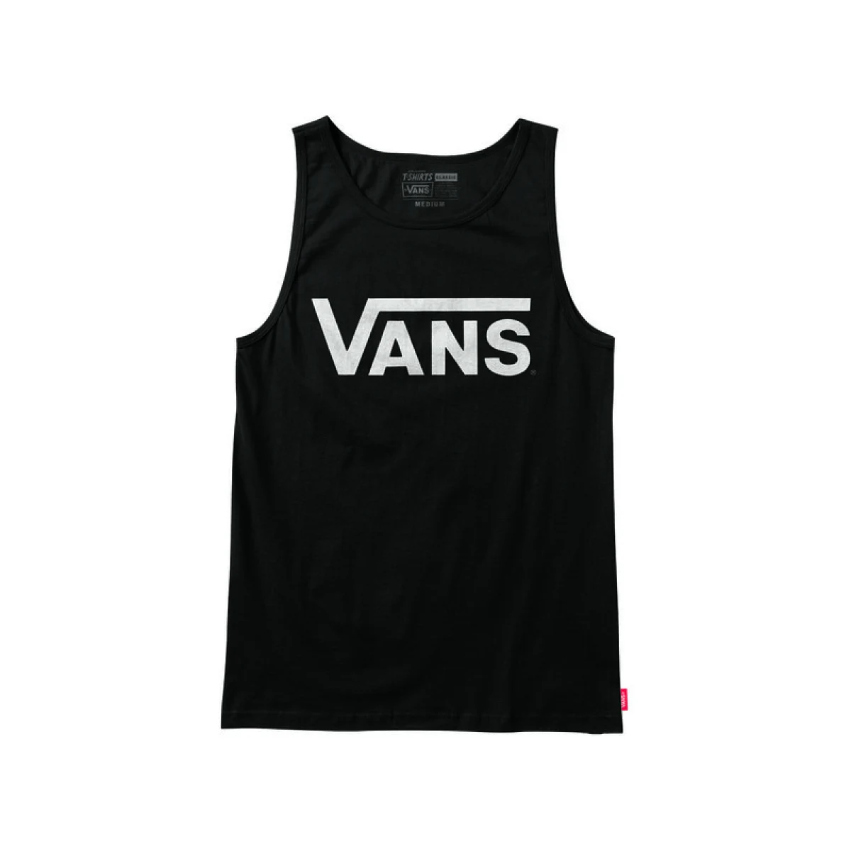 Pánske tričko s krátkym rukávom VANS CLASSIC TANK-BLACK-WHITE · záber 4