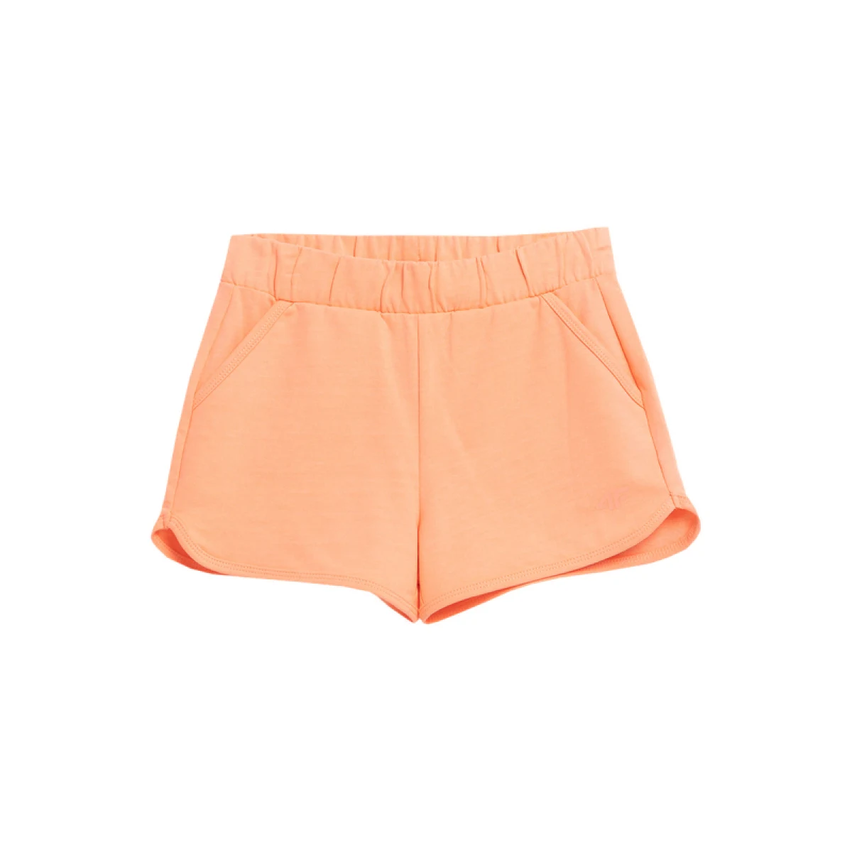 Dievčenské teplákové kraťasy 4F JUNIOR SHORTS CAS F099-64N-SALMON CORAL NEON · záber 5