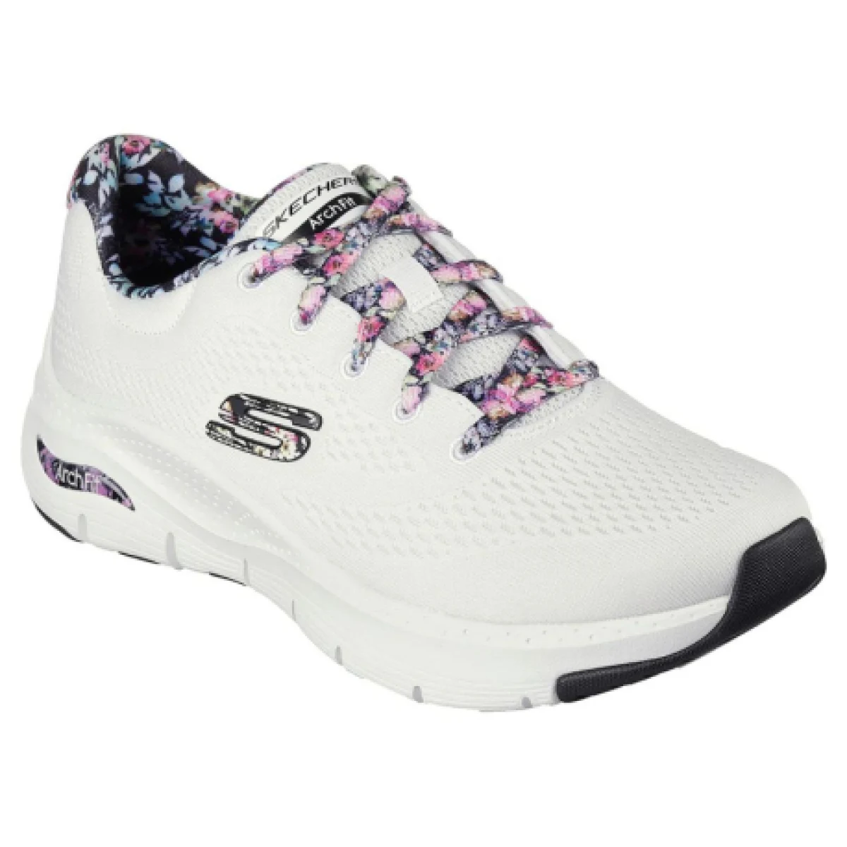 Dámska rekreačná obuv SKECHERS Arch Fit First Blossom white multi · záber 1