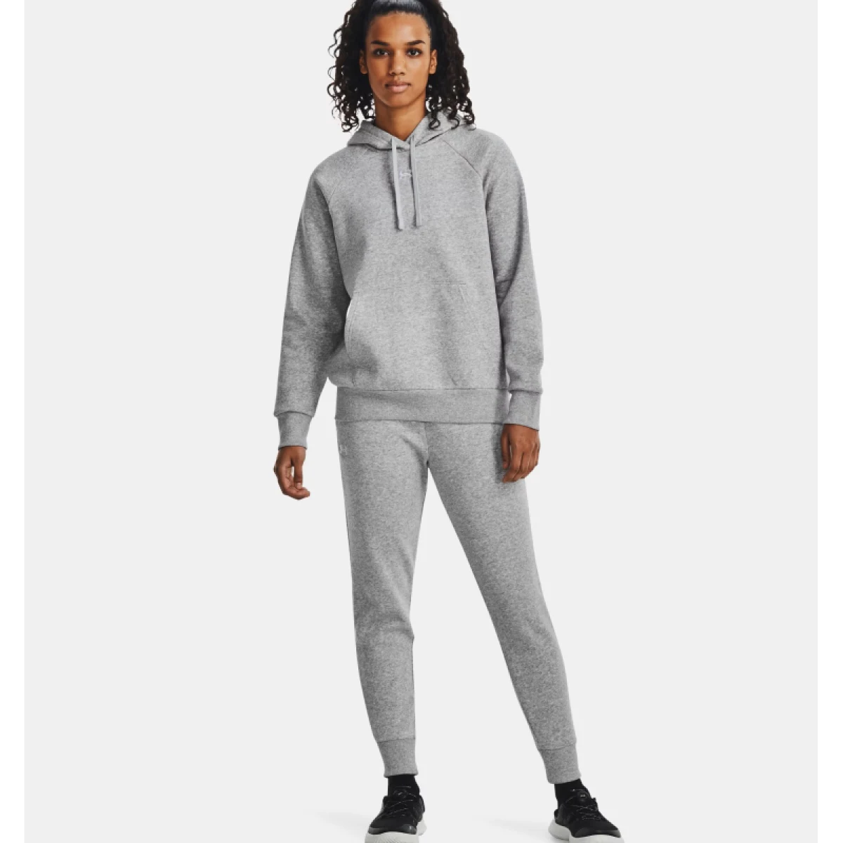 Dámske zateplené tepláky UNDER ARMOUR UA Rival Fleece Jogger-GRY · záber 4