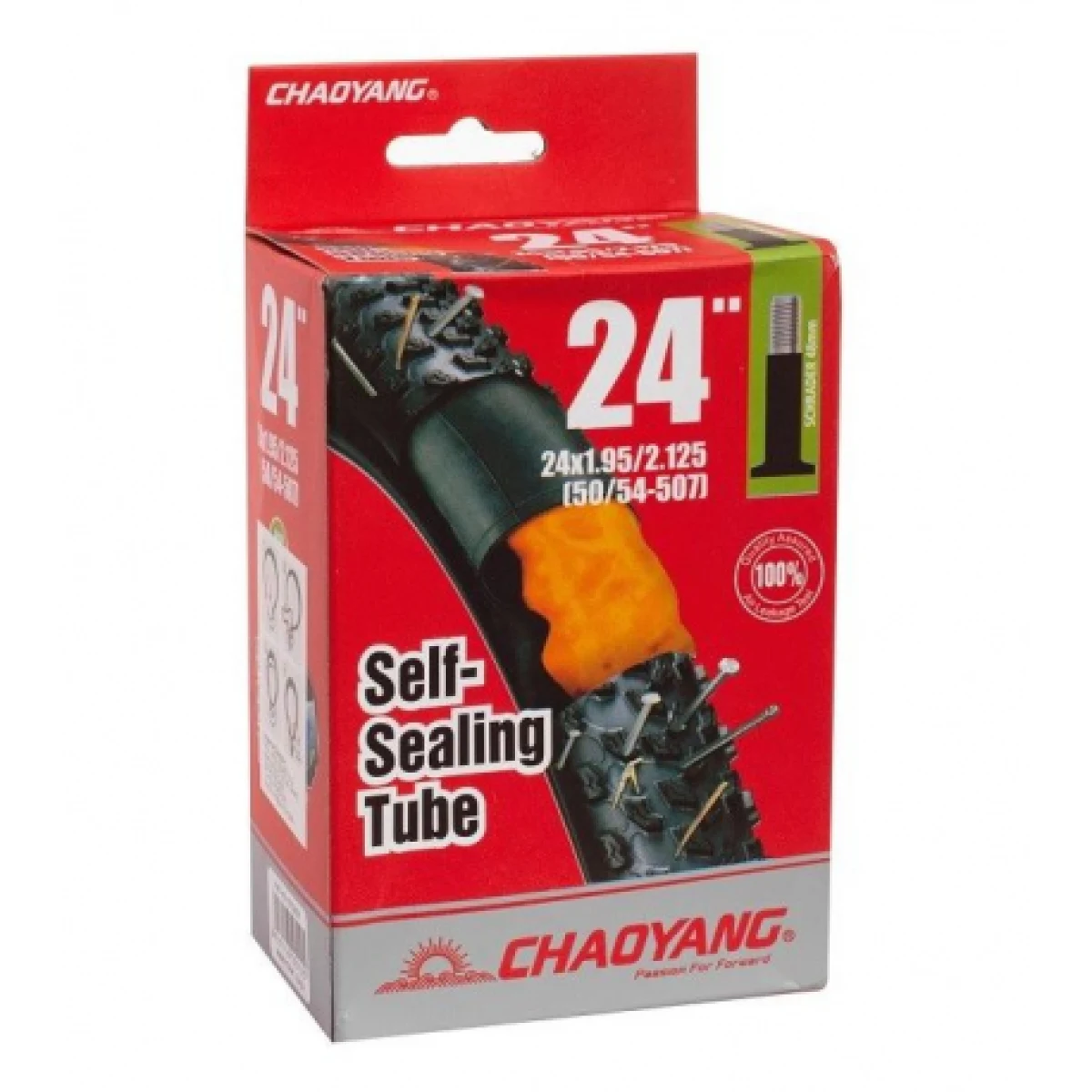 Duša na bicykel CHAOYANG 24x1,95 2,125 AV48 (50 54-507) SEALANT · záber 1