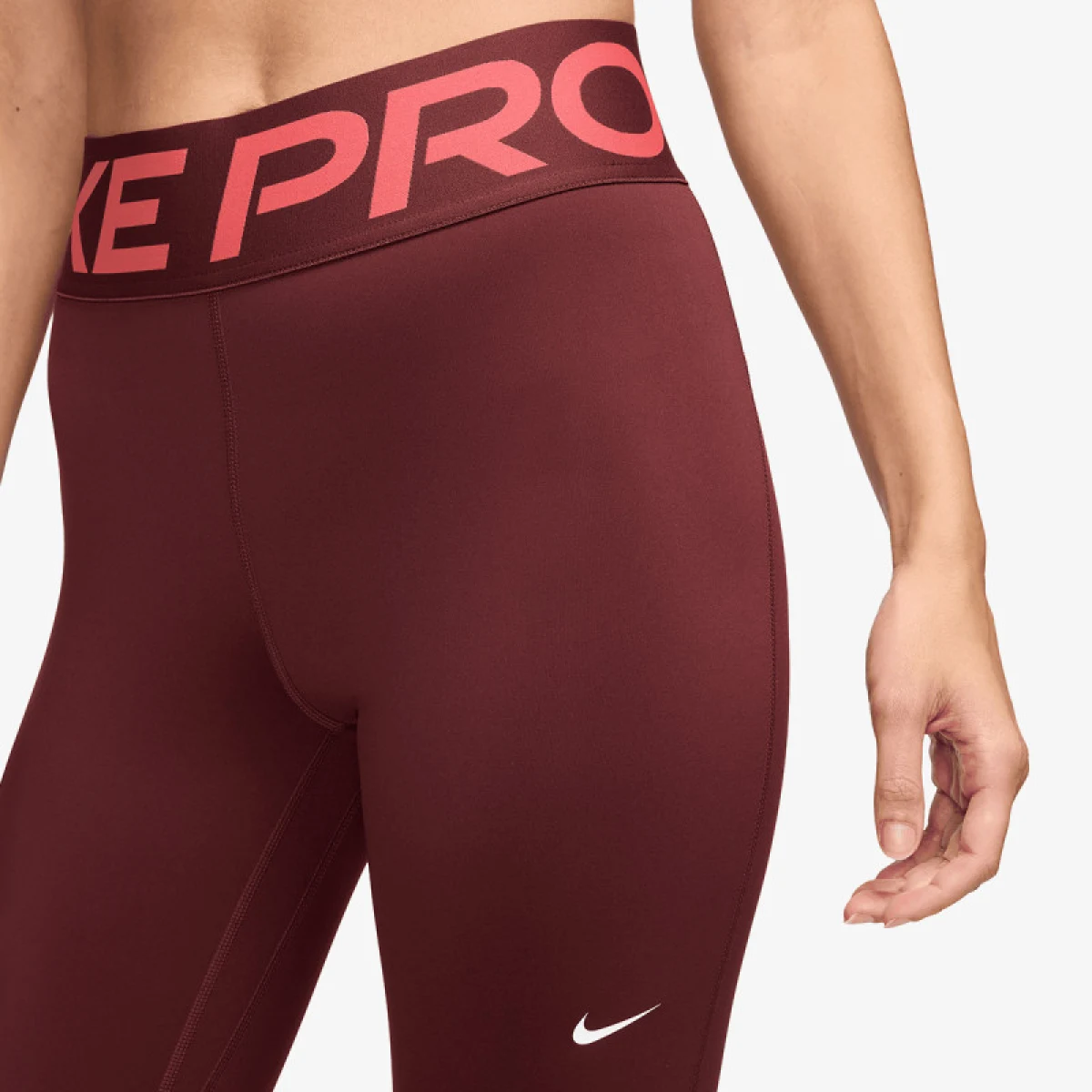 Dámske legíny NIKE PRO W NP SCULPT DF HR TIGHT-619-Red · záber 4