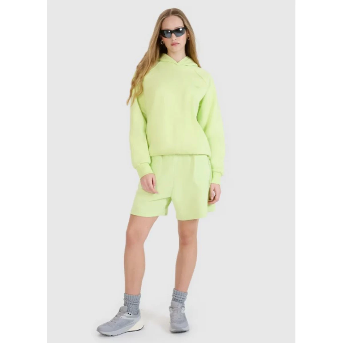 Mikina s kapucňou 4F SWEATSHIRT U1547-45S-CANARY GREEN · záber 4