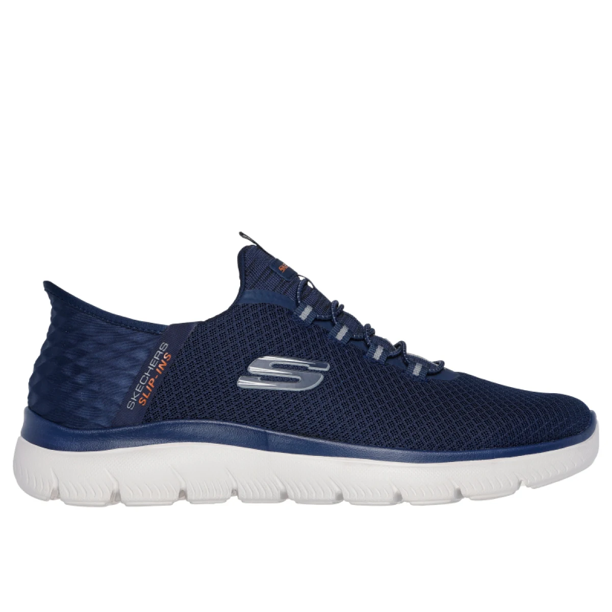 Pánska rekreačná obuv SKECHERS Summits High Range Slip-Ins M navy white · záber 2