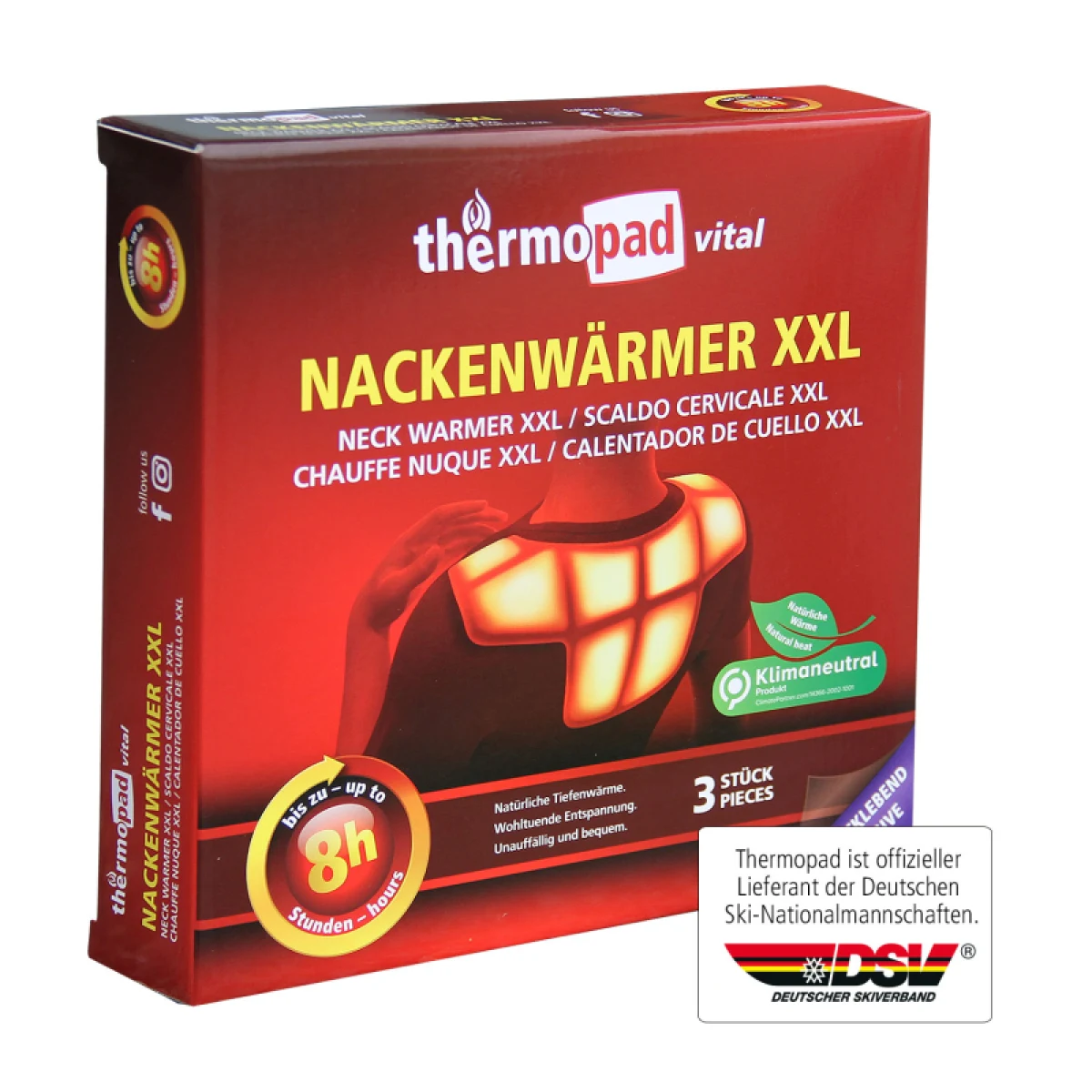 Jednorázový ohrievač THERMOPAD Neck warmer XXL · záber 2