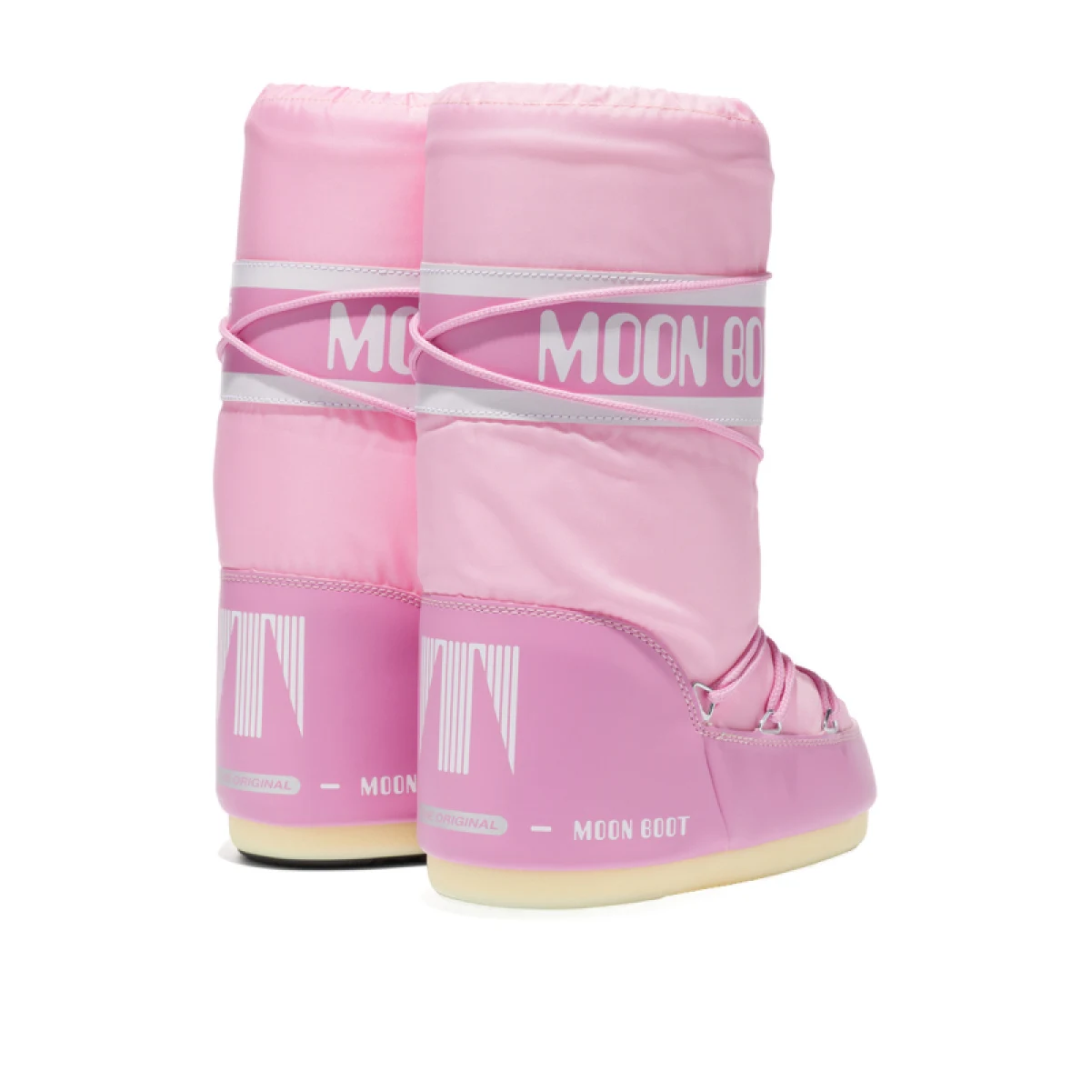 Vysoké zimné topánky MOON BOOT ICON NYLON, 063 pink · záber 2