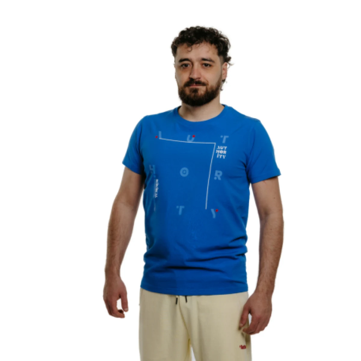Pánske tričko s krátkym rukávom AUTHORITY T-LETECH M blue · záber 1