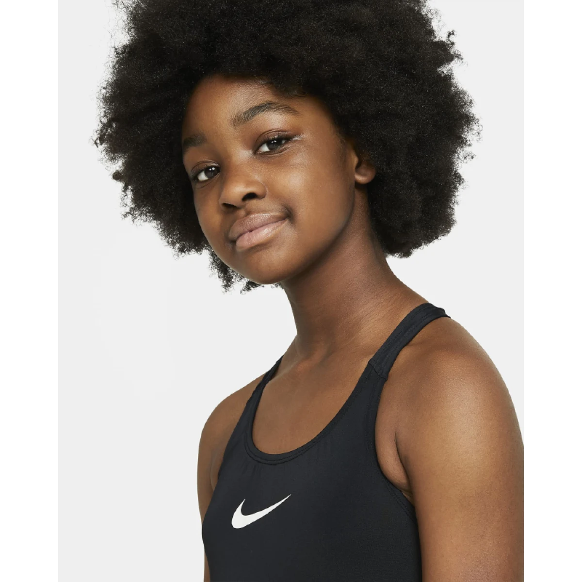 Dievčenské plavecké jednodielne plavky NIKE SWIM RACERBACK ONE PIECE BLACK-BLACK · záber 5