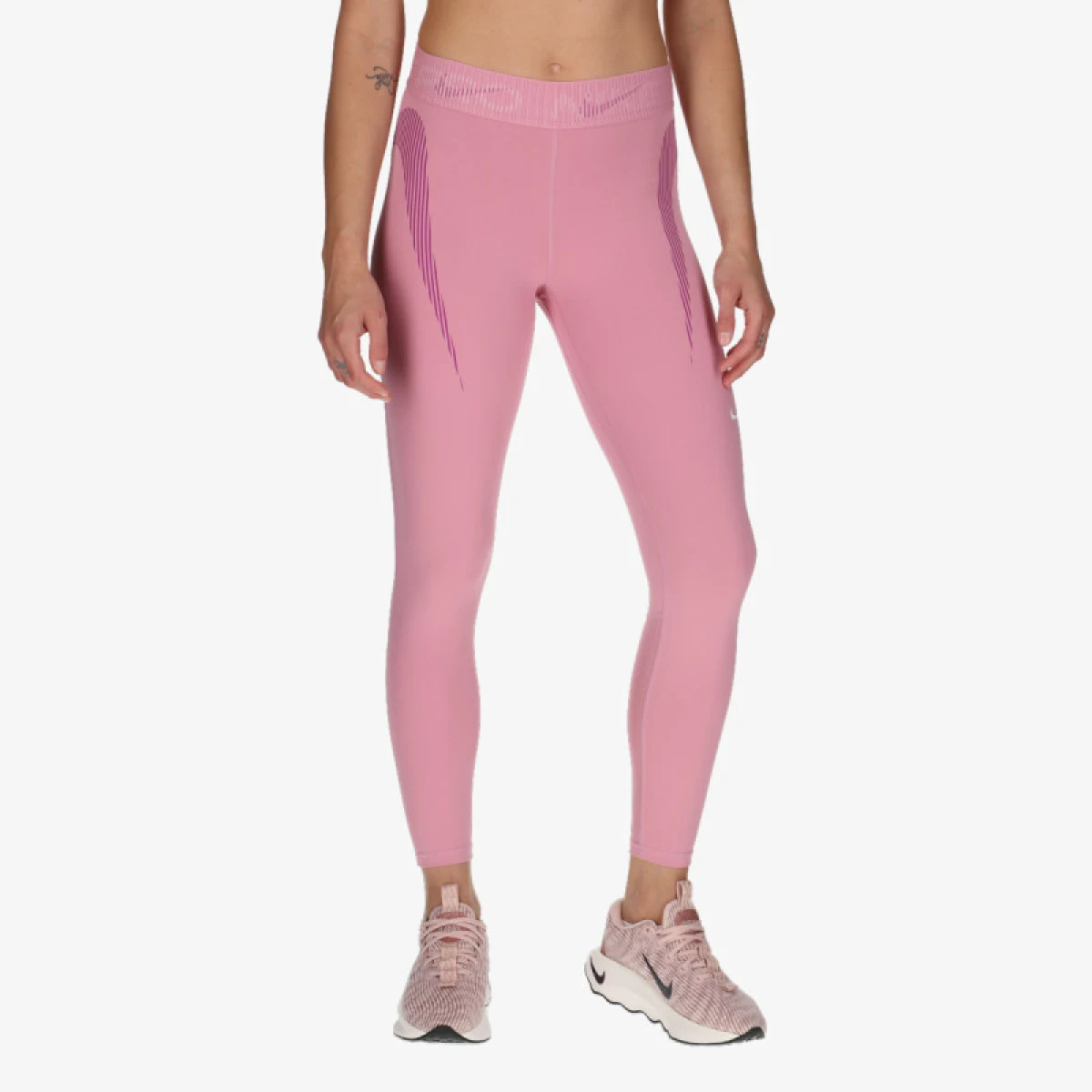 Dámske legíny NIKE PRO W NP DF MR 7 8 TIGHT TT GRX-699-Pink · záber 3