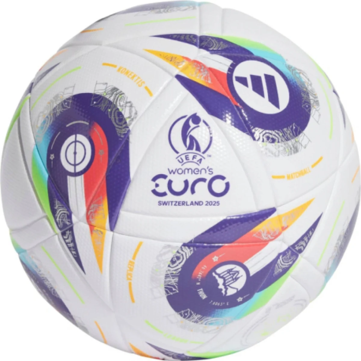 Futbalová lopta ADIDAS W EURO25 LGE WHITE PANTON PANTON · záber 1