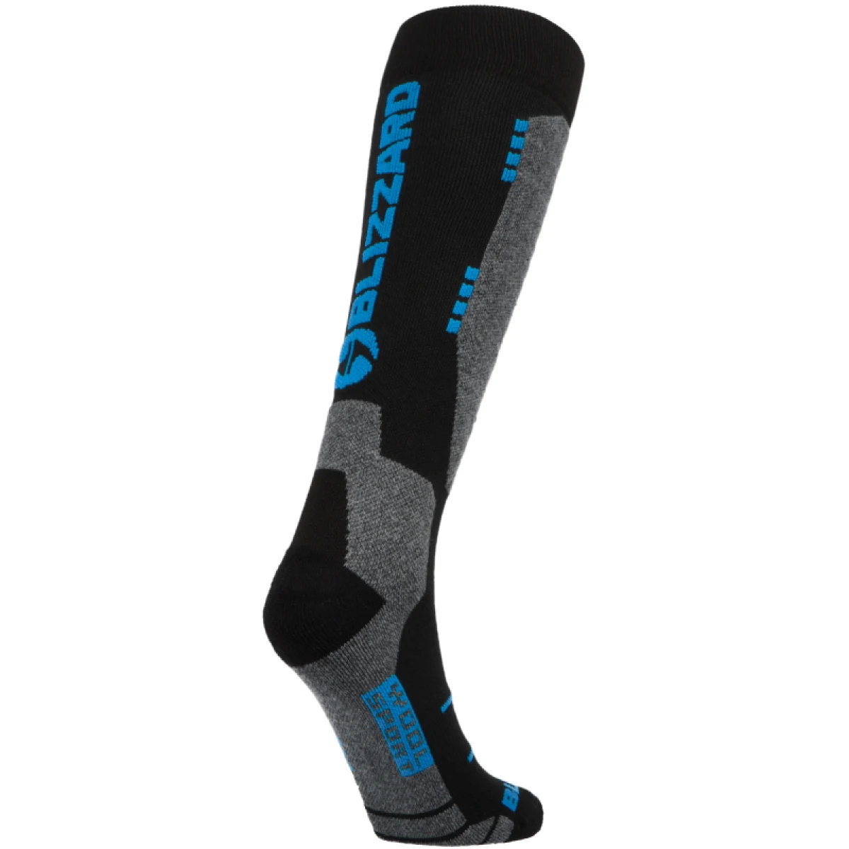 Lyžiarske podkolienky (ponožky) BLIZZARD Wool Sport ski socks, SMU, black turquoise · záber 2