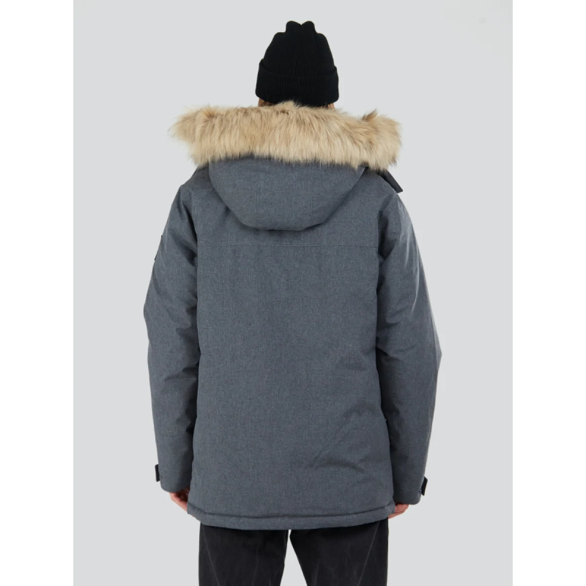 Pánska bunda FUNDANGO Spirit Parka Jacket-745-grey heather · záber 3