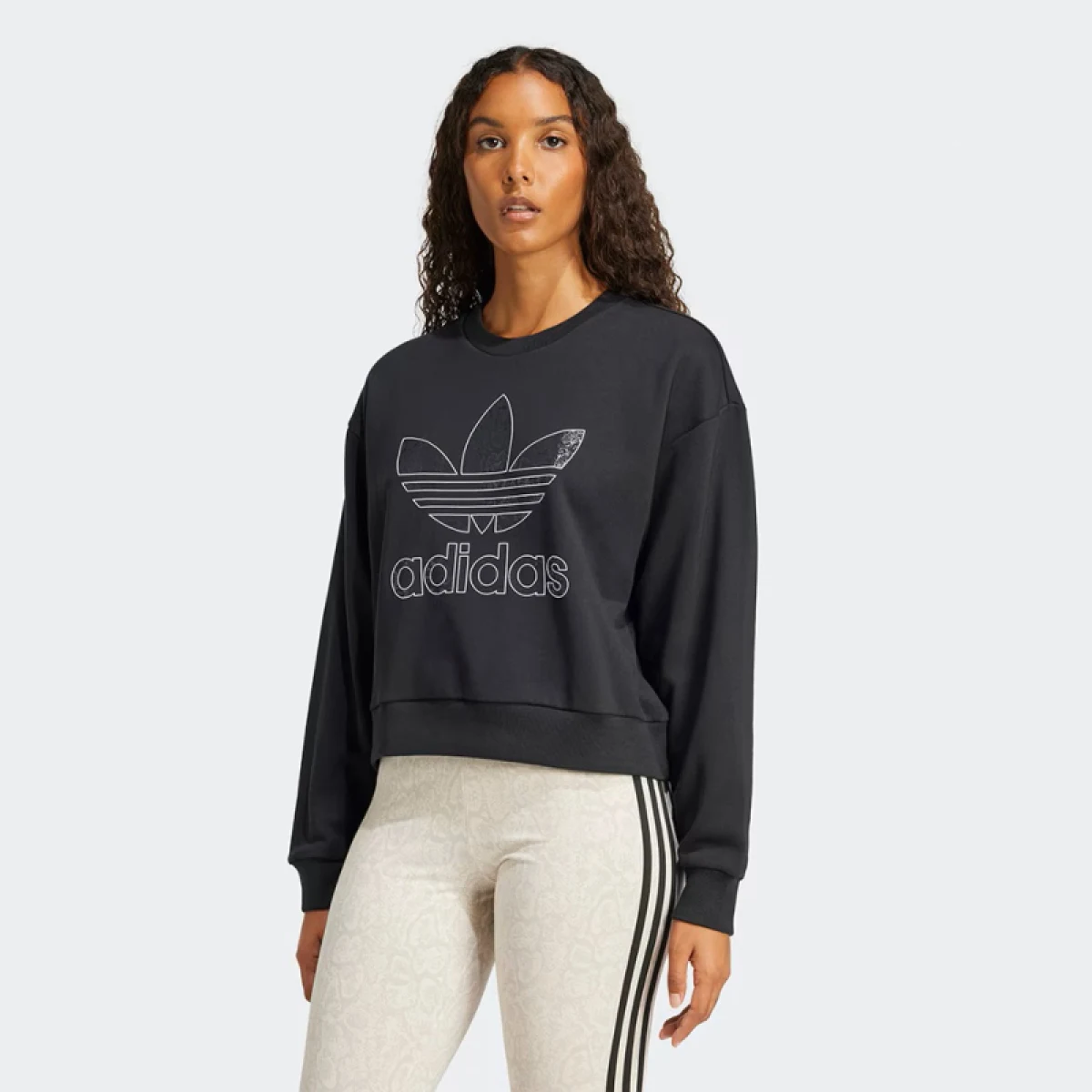 Dámska mikina ADIDAS ORIGINALS SNAKE CREW-BLACK · záber 2