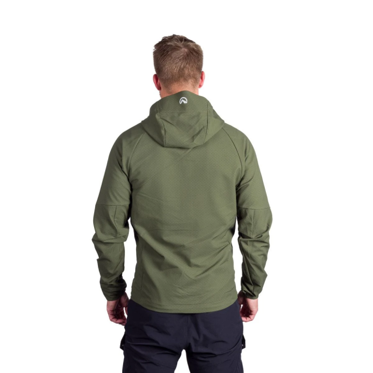 Pánska turistická softshellová bunda NORTHFINDER EWALD-300darkgreen · záber 3
