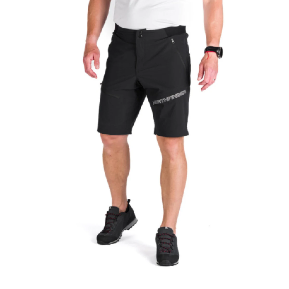 Pánske turistické kraťasy NORTHFINDER BRYON 269-black · záber 1
